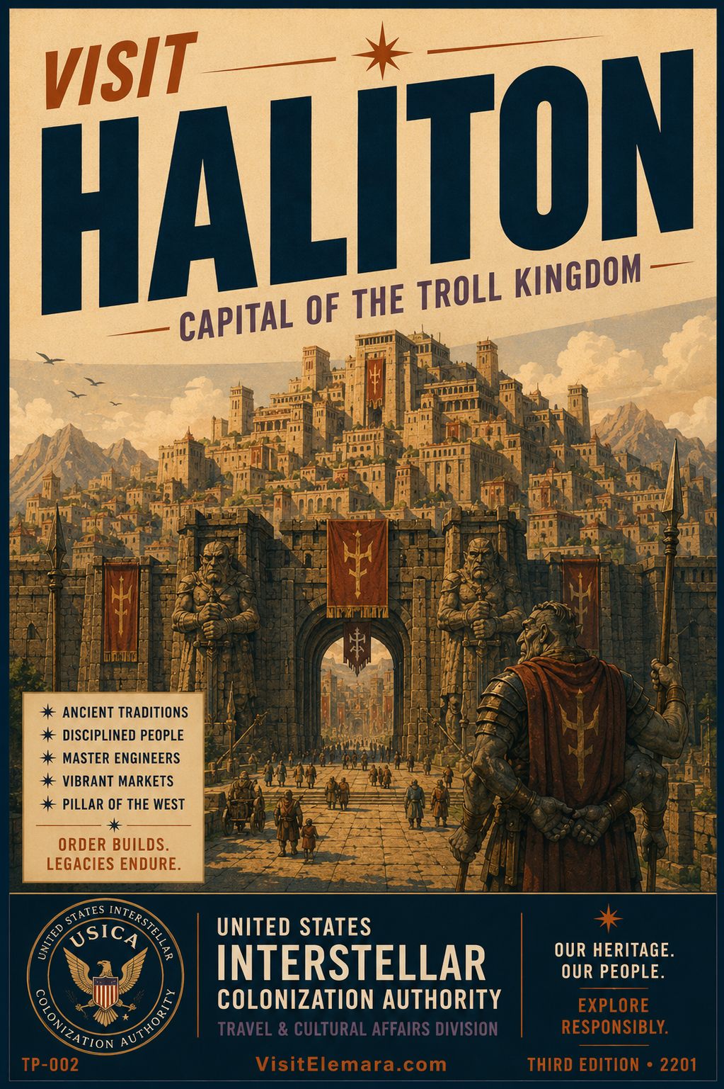 Visit Haliton official USICA travel poster