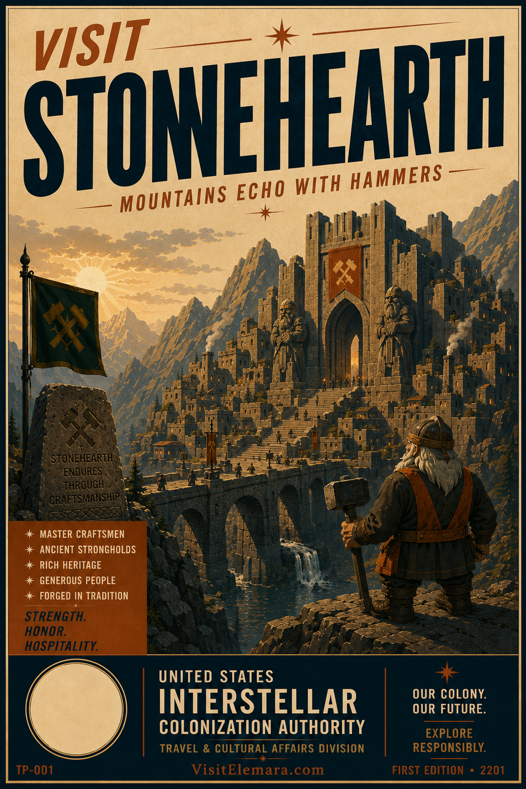 Visit Stonehearth official USICA travel poster